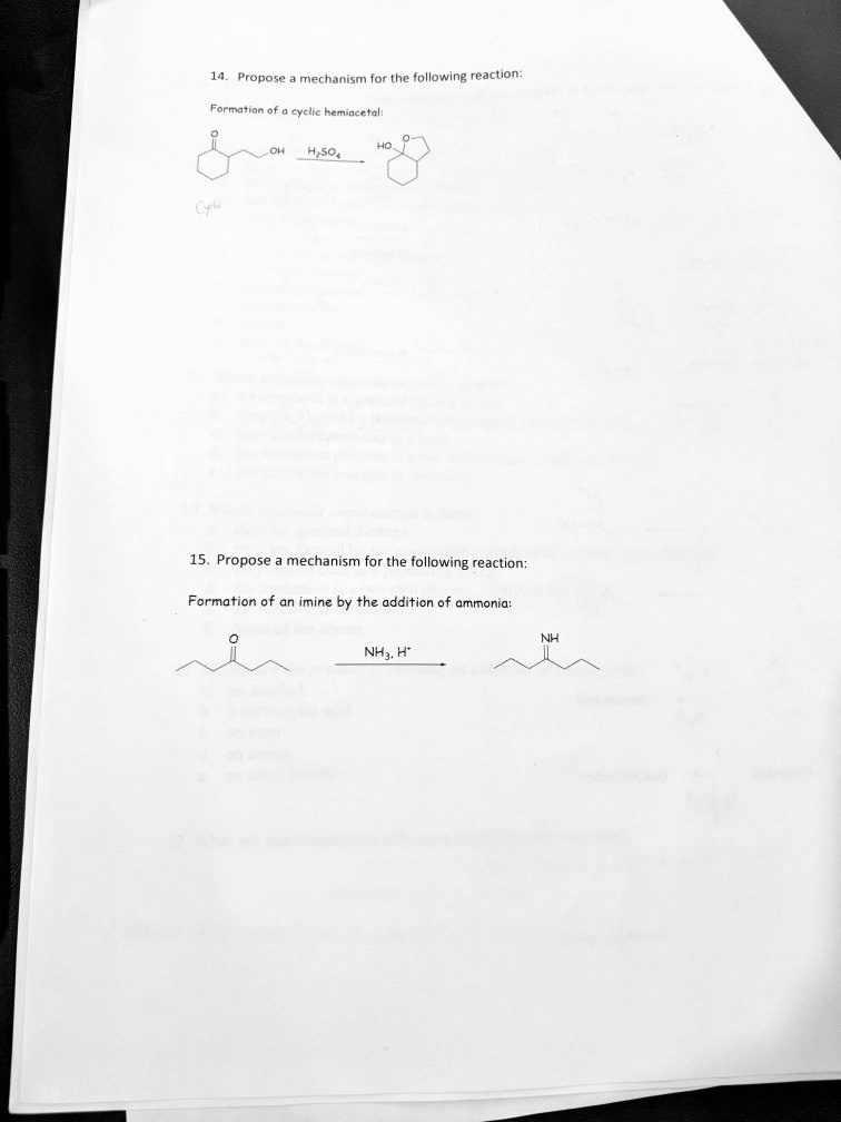 SOLVED: Propose a mechanism for the following reaction: Formation of ...