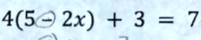 3 2x 5 )= 45 4x