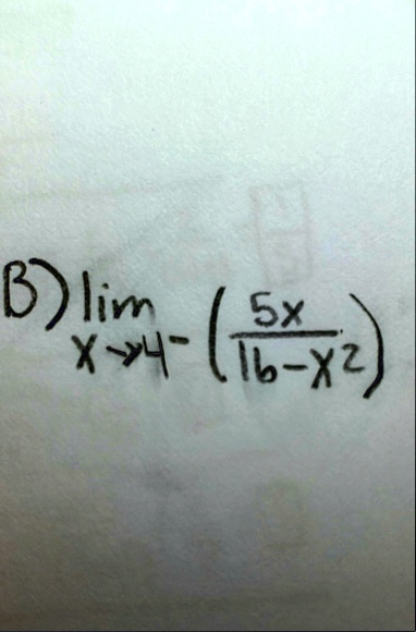 b limx 4 5x16 x2 51443