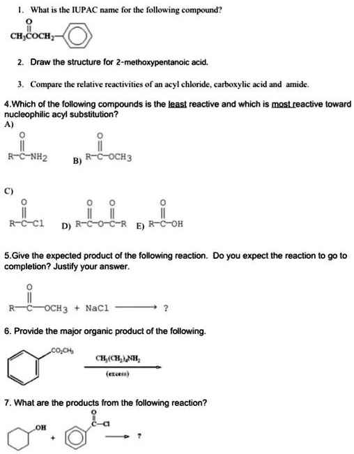 What the IUPAC name for the following compound?CH;COc… - SolvedLib