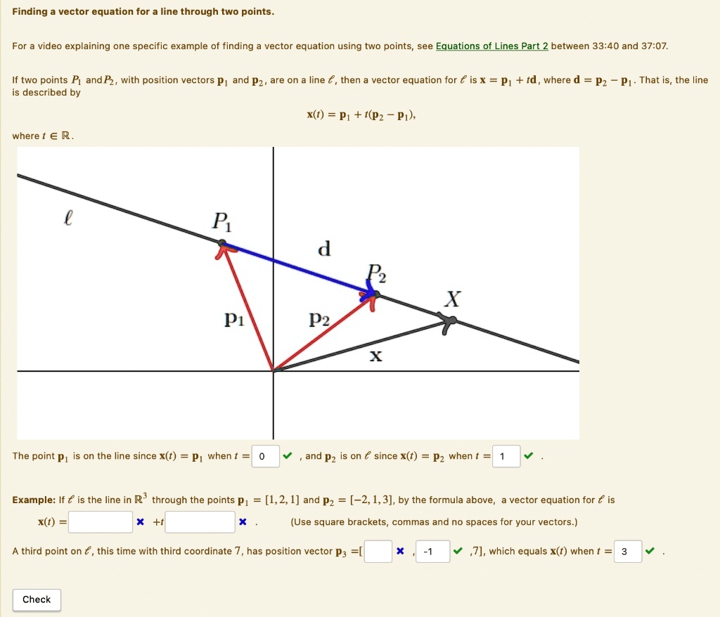 solved-finding-a-vector-equation-for-a-line-through-two-points-for-a