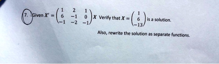 jiven x jx verify that x 2 solution also rewrite the solution as separate functions 62608