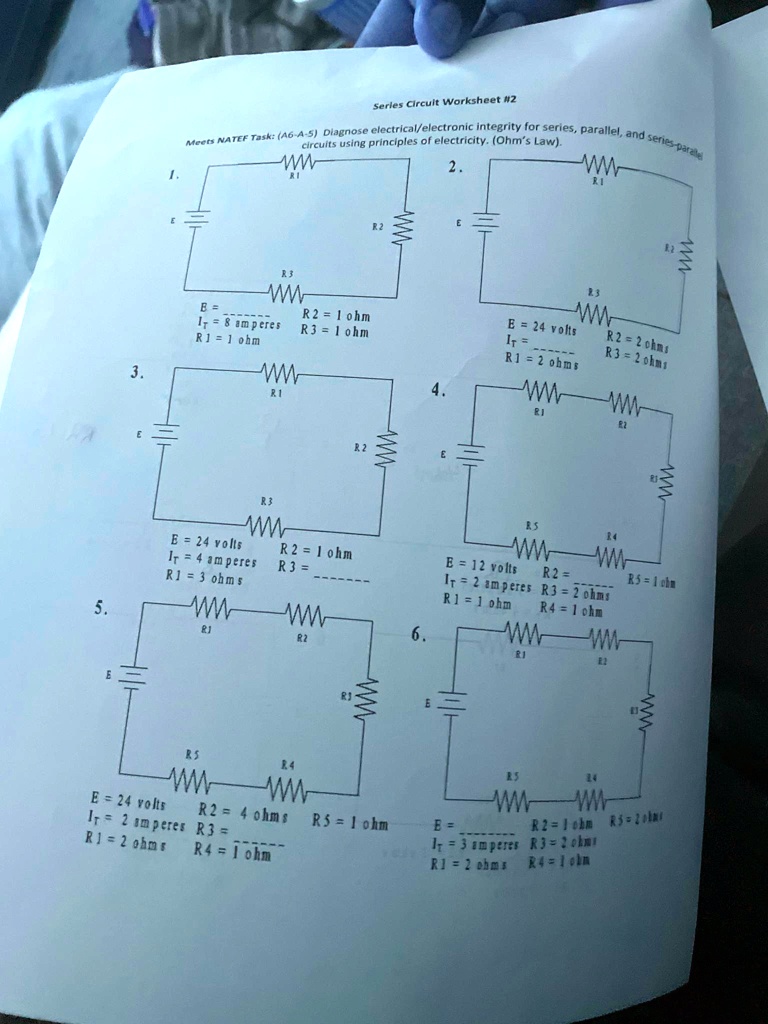 series circuit worksheet 2 natef task ag a 5 diagnose