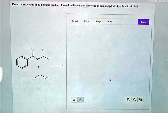 Solved Draw The Structures Of All Possible Products Formed In The Reaction Involving An Acid