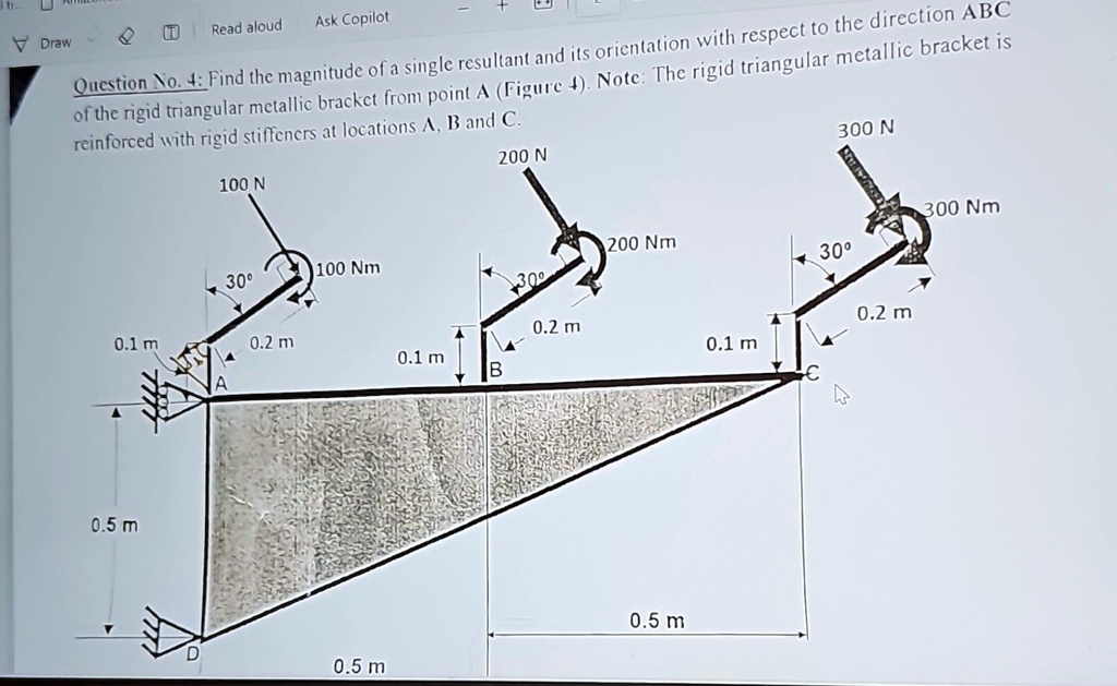Question No. 4: Find the magnitude of a single resultant and its ...