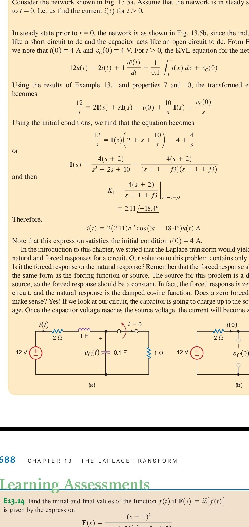 Consider the network shown in Fig. 13.5a. Assume that the network is in ...
