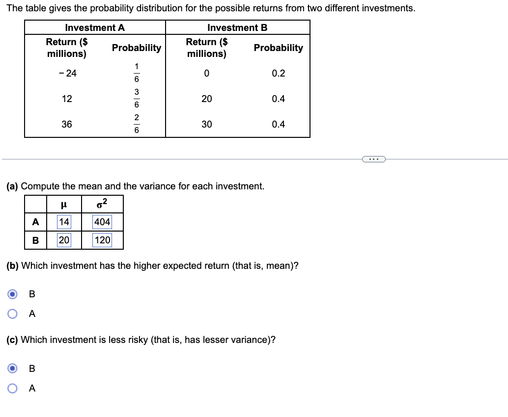 SOLVED: The table gives the probability distribution for the possible ...