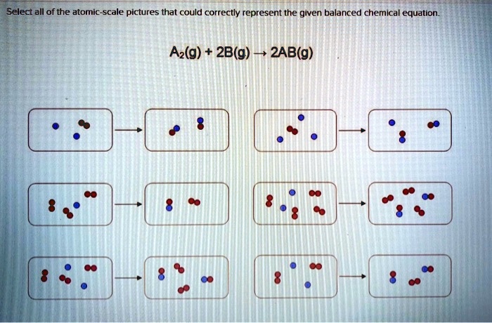 Select All Of The Atomic Scale Pictures That Could Correctly Represent ...