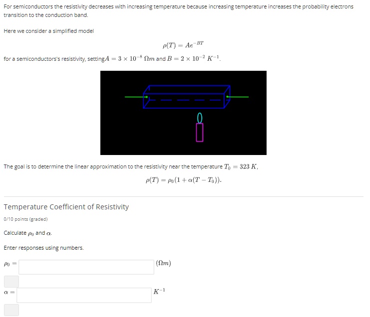 SOLVED: For Semiconductors The Resistivity Decreases With Increasing ...