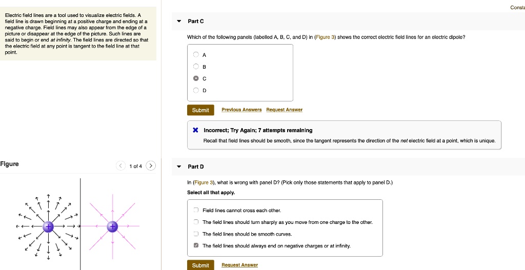 SOLVED Electric field lines are used to visualize electric fields