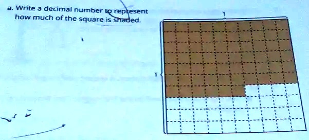 write decimal number tq represent how much ofthe square is snaded 68395