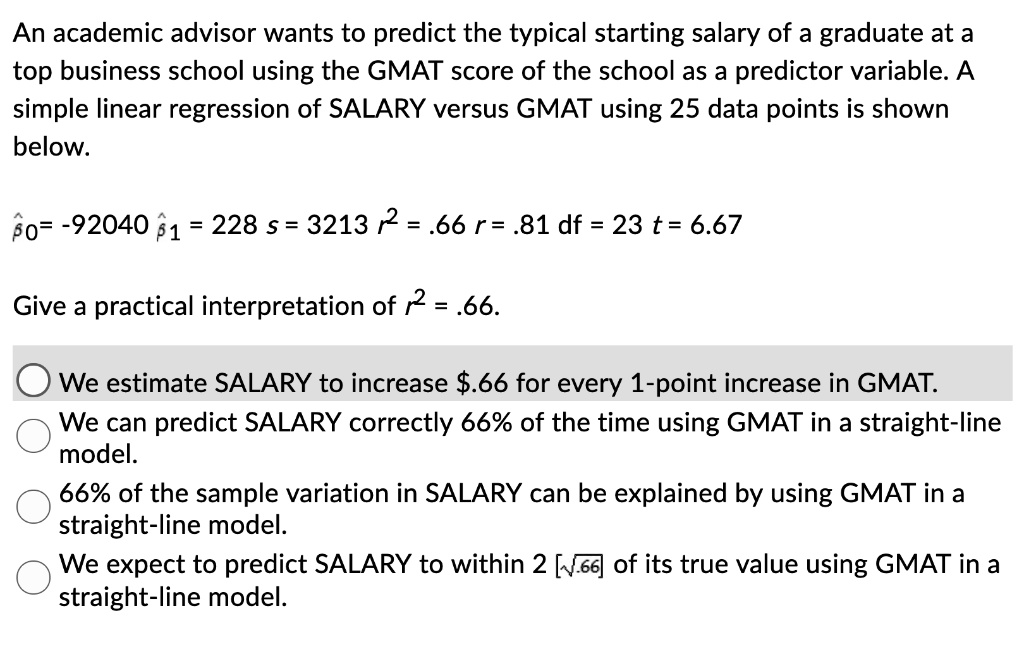 An Academic Advisor Wants To Predict The Typical Start Itprospt