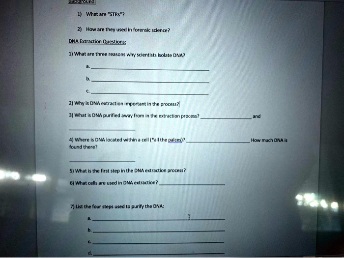 What are "SIRs"? How are they used in forensic science? DNA Extraction