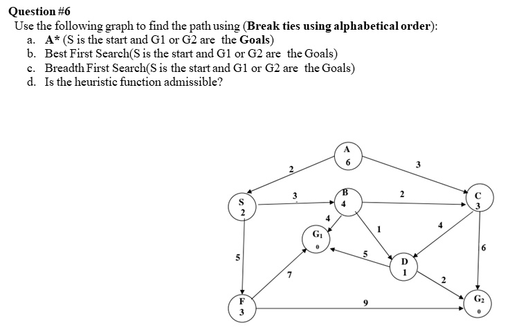 SOLVED: Please solution with detailed explanation Question #6 Use the ...