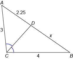 A
2.25
D
3
x
C
4
B
