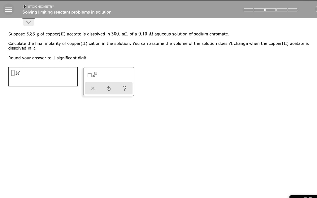 SOLVED STOICHIOMETRY Solving limiting reactant problems in solution