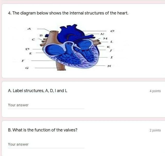 4. The diagram below shows the internal structures of the...