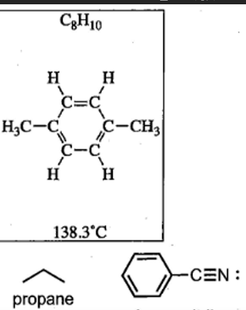 C8H10 H H C\u003dC H3C-C C-CH3 C-C H H 138.3°C propane CEN:, image size:812x1024