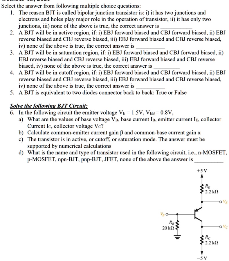 SOLVED Select the answer from following multiple choice questions The