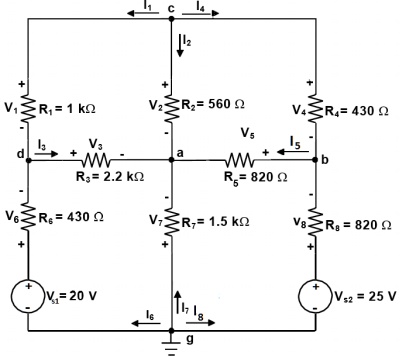 SOLVED: Solve this circuit using node-voltage method. Determine the ...