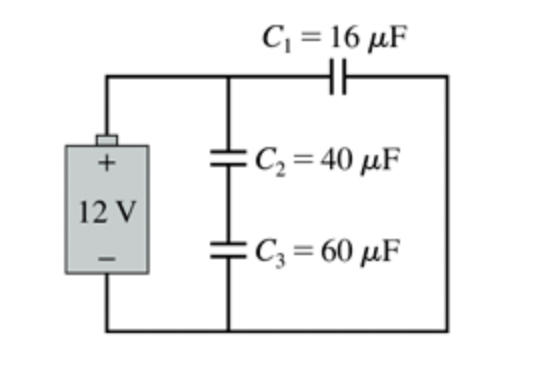 C1 = 16 ?F
C2 = 40 ?F
C3 = 60 ?F
+
12 V
-