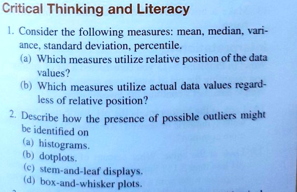 Which Measures Utilize Relative Position Of The Data Values