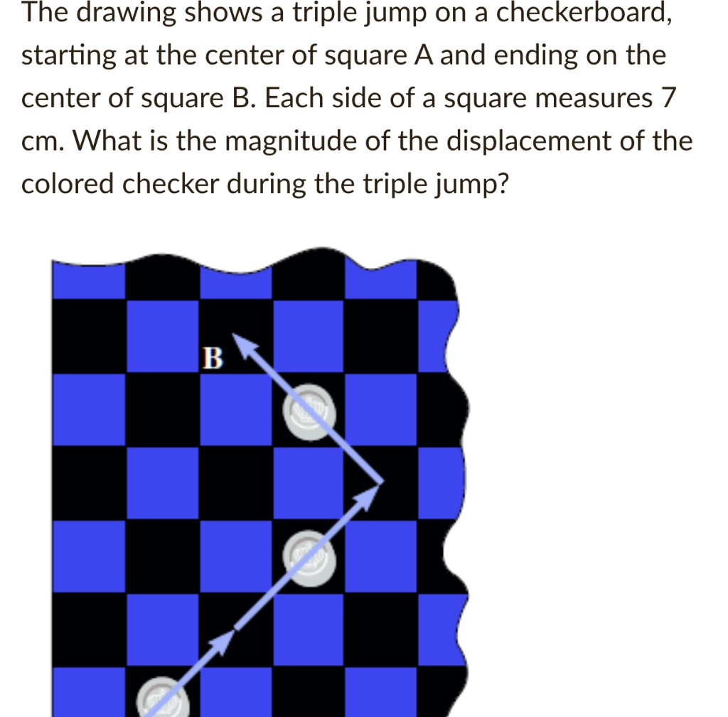 the-drawing-shows-a-triple-jump-on-a-checkerboard-starting-at-the