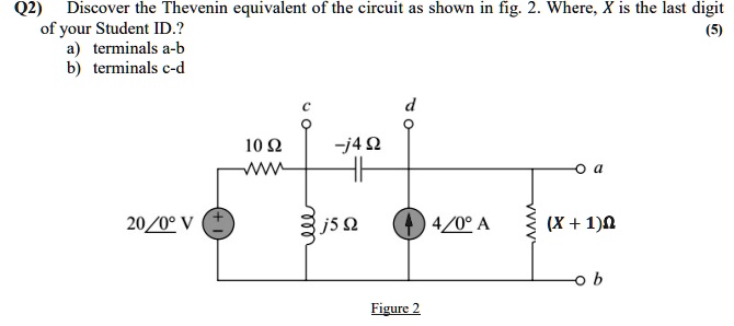 SOLVED: Discover The Thevenin Equivalent Of The Circuit As Shown In The ...