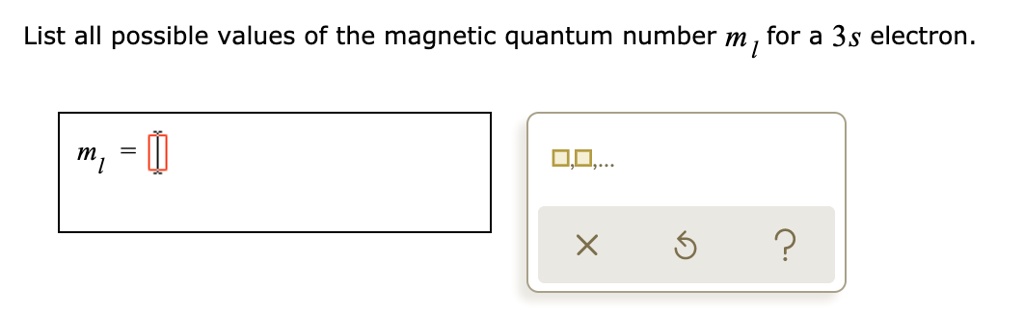 solved-list-all-possible-values-of-the-magnetic-quantum-number-m-for-a