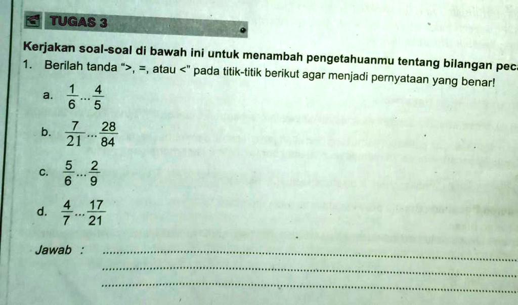 SOLVED: Jawablah Pertanyaan Berikut Dengan Benar TUGAS 3 Kerjakan Soal ...