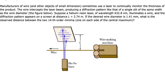 SOLVED: Manufacturers of wire (and other objects of small dimension ...