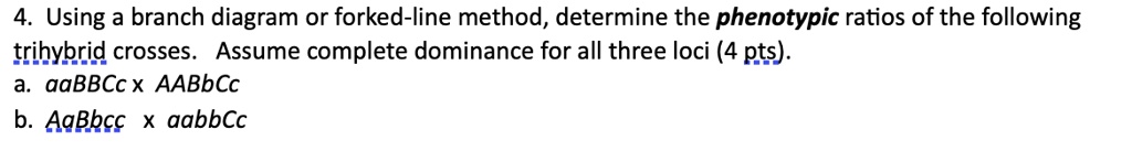 SOLVED: Using A Branch Diagram Or Forked-line Method, Determine The ...