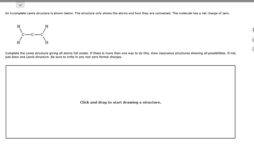 SOLVED An Lewis structure is shown below.The structure only