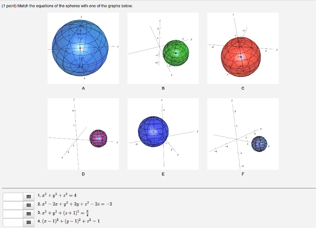 Point Match The Equations Af The Spheres With One Of Itprospt