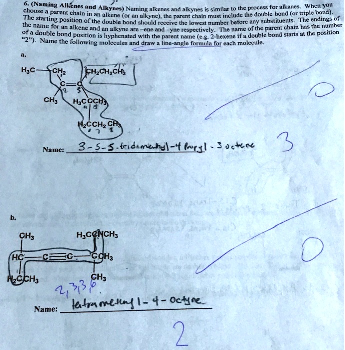 Organic Chemistry (Alkenes and Alkynes) - Naming alkenes and alkynes is ...