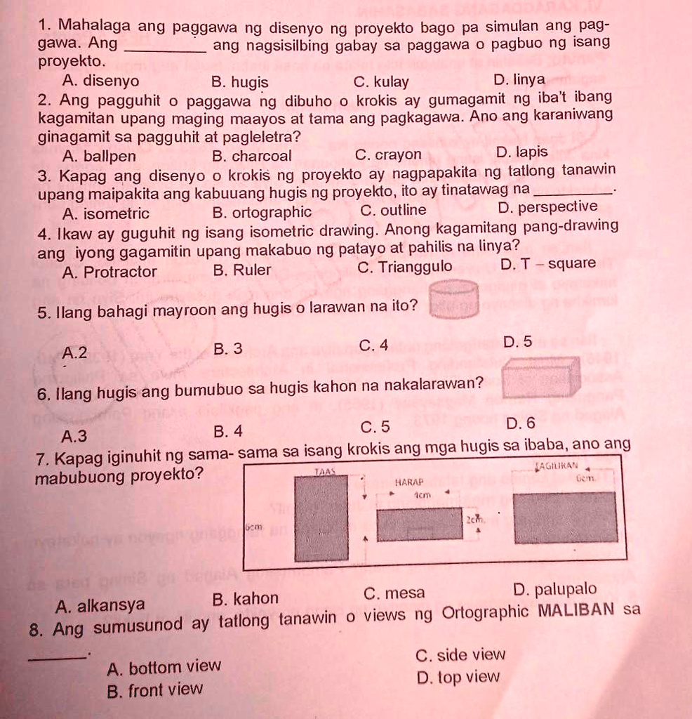 SOLVED: 9. Saang bahagi matutukoy ang point A?A.gilid nabahagiB.gitnang ...