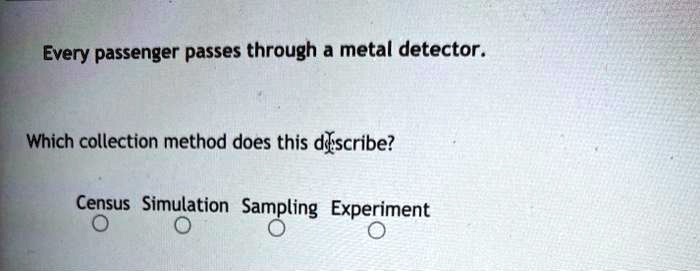 sampling experiment simulation census