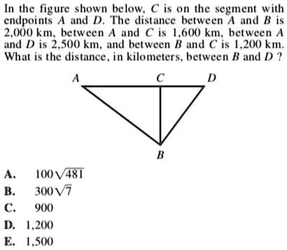 SOLVED: In The Figure Shown Below, C Is On The Segment With Endpoints A ...