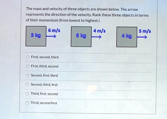 mass and velocity experiment