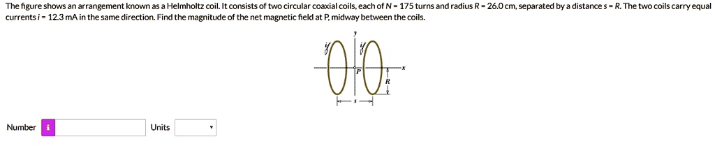 SOLVED: The Figure Shows An Arrangement Known As Helmholtz Coil ...