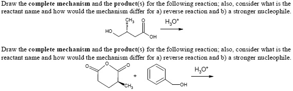 SOLVED: Draw the complete mechanism and the product(s) for the ...