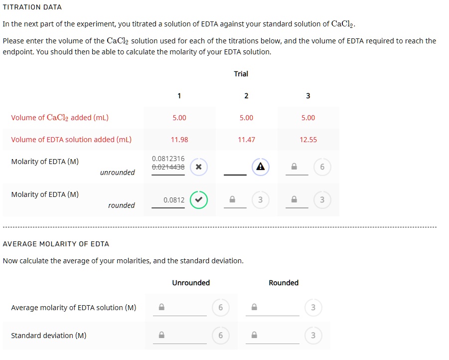 SOLVED Text TITRATION DATA In the next part of the experiment, you