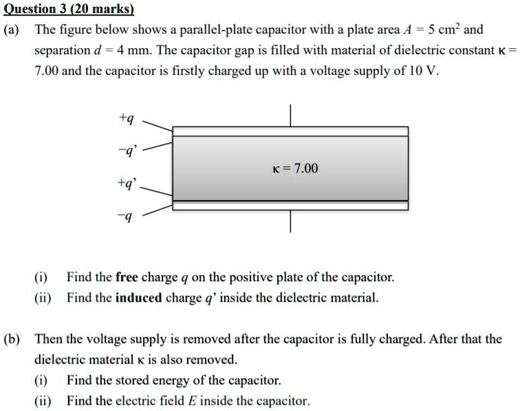 SOLVED Question 3 (20 marks) (a) The figure below shows a parallel