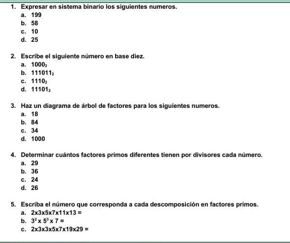 SOLVED: hola alguien me puede ayudar plis urgente para mañana!! ayuda pliss  gracias siganmen y los sigo.. es solo escribir él significado Expresar en  sistema binario los siguientes numeros- 199 Escribe el