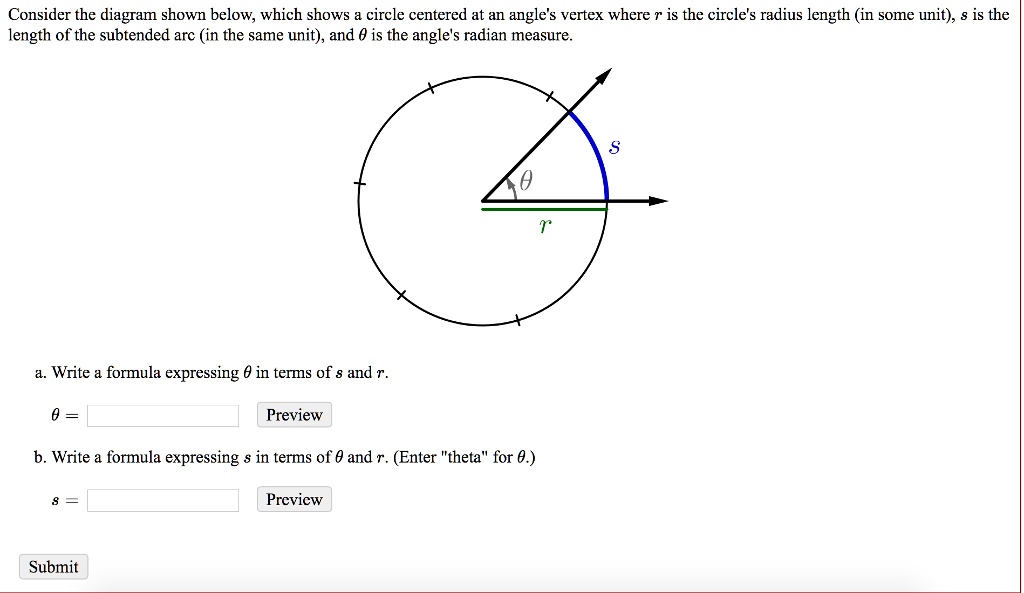 SOLVED:Consider the diagram shown below, which shows circle centered at ...