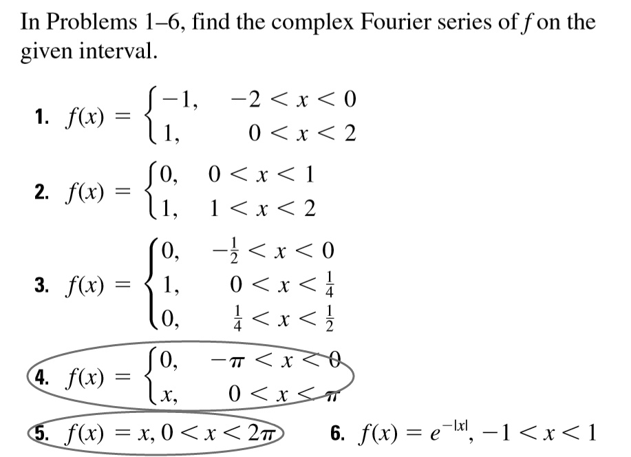 solved-in-problems-1-6-find-the-complex-fourier-series-of-fon-the