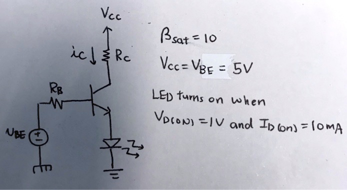 SOLVED: It is desired to design an LED driving circuit shown in the ...