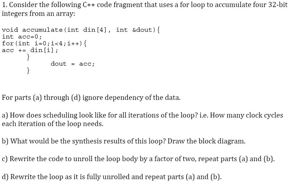 VIDEO solution: Consider the following C++ code fragment that uses a ...