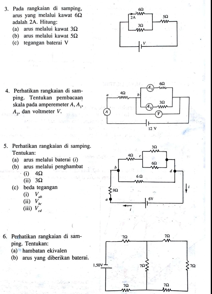 SOLVED: Fisika Listrik Kelas 12 Dapat 18 Poin Pada Rangkaian Samping ...