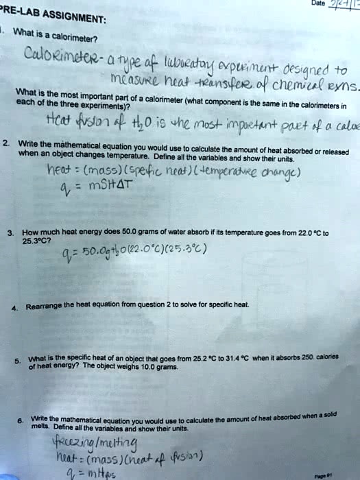 ' Need help with questions 3, 4, and 5. Please! What is a calorimeter